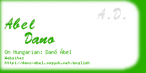abel dano business card