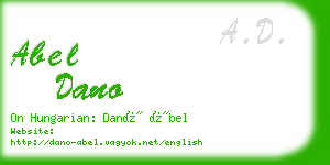 abel dano business card